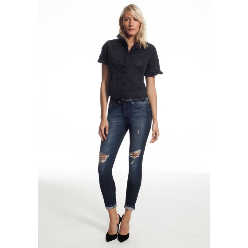 Genetic Denim Solace High Rise Skinny Crop Jeans